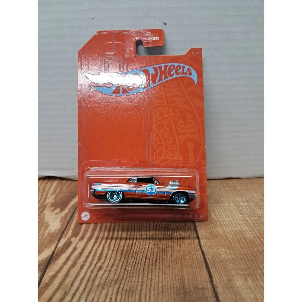 HOT WHEELS 2021 #1 53RD ANNIV ORANGE 64 CHEVY CHEVELLE SS 1964 CHEVROLET DRAG